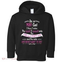 May Girl Sweet But Crazy Funny Birthday Toddler Hoodie thumb 0