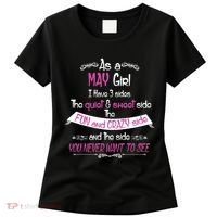May Girl Sweet But Crazy Funny Birthday Women's T-Shirt thumb 0