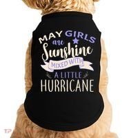 May Girls Are Sunshine Mixed With Hurricane Doggie Tank thumb 0