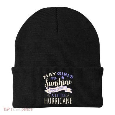 May Girls Are Sunshine Mixed With Hurricane Beanie
