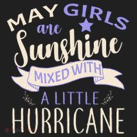 May Girls Are Sunshine Mixed With Hurricane Beanie thumb 2