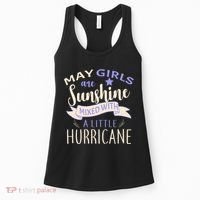 May Girls Are Sunshine Mixed With Hurricane Women's Tank Top thumb 0