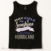 May Girls Are Sunshine Mixed With Hurricane Tank Top thumb 2