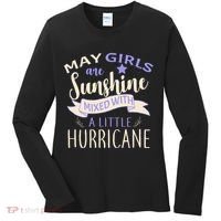 May Girls Are Sunshine Mixed With Hurricane Women's Long Sleeve Shirt thumb 0