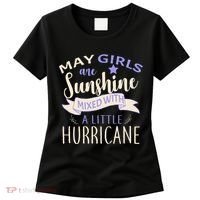 May Girls Are Sunshine Mixed With Hurricane Women's T-Shirt thumb 0