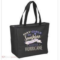 May Girls Are Sunshine Mixed With Hurricane Tote Bag thumb 2