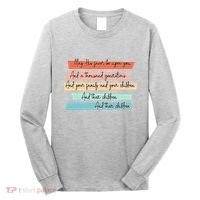 May His Favor Be Upon You Quote Long Sleeve Shirt thumb 0