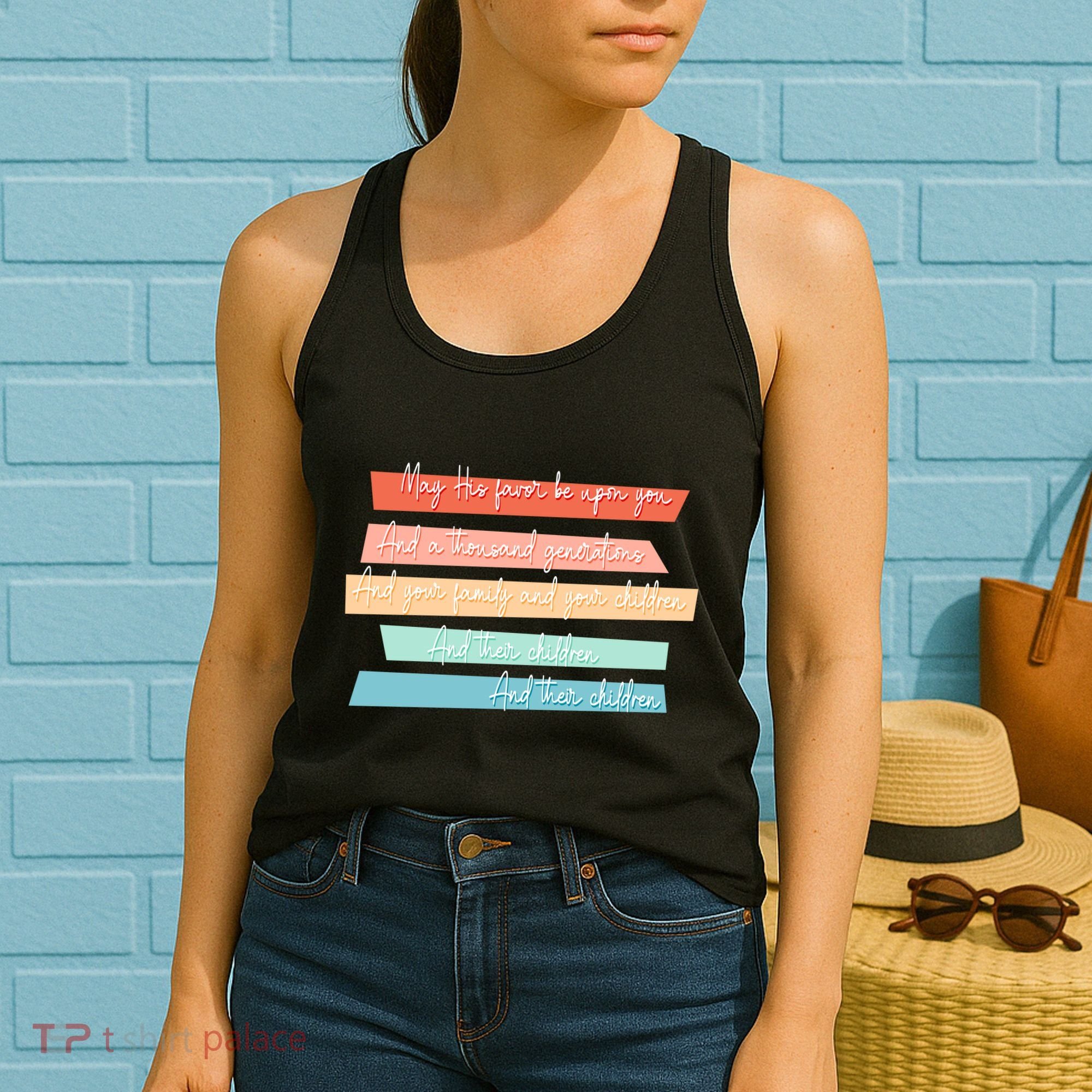 May His Favor Be Upon You Quote Women's Tank Top