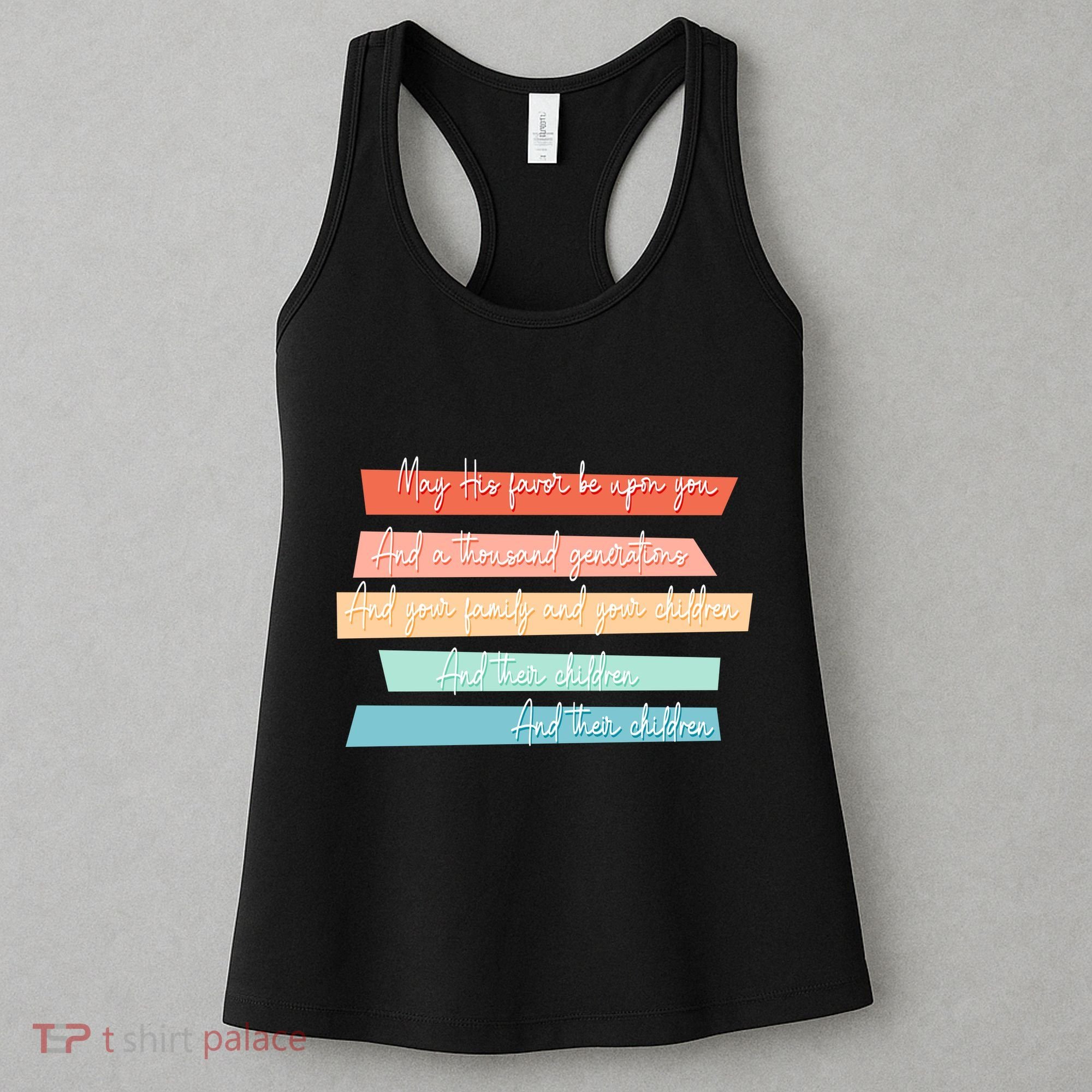 May His Favor Be Upon You Quote Women's Tank Top