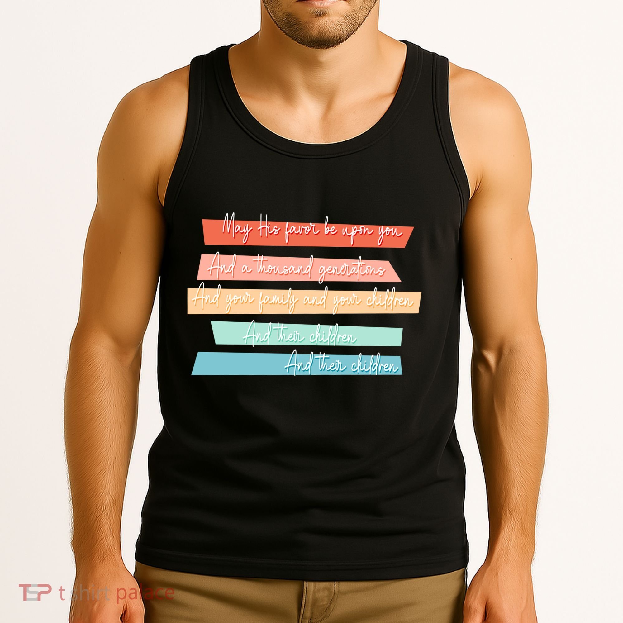 May His Favor Be Upon You Quote Tank Top