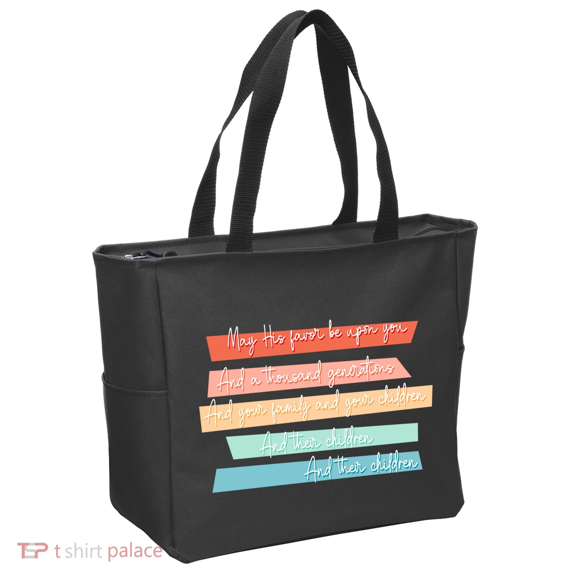 May His Favor Be Upon You Quote Tote Bag