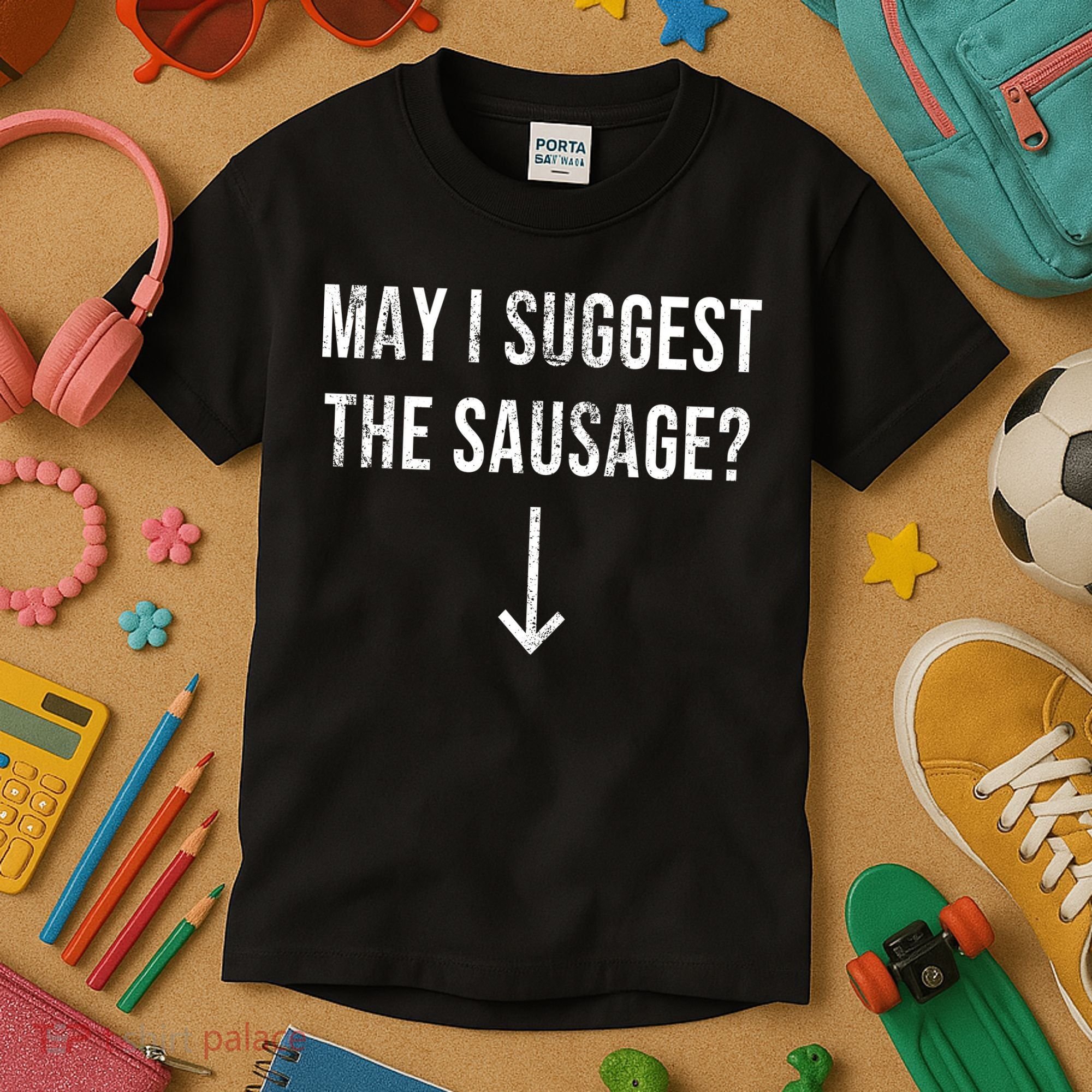 May I Suggest The Sausage Funny  Kids T-Shirt
