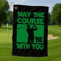 May The Course Be With You Golf Towel thumb 1