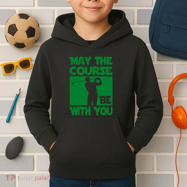May The Course Be With You Kids Hoodie