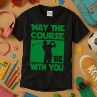 May The Course Be With You Kids T-Shirt thumb 3