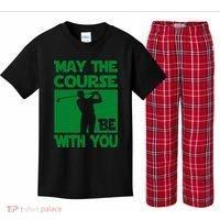 May The Course Be With You Kids Plaid Pajama Set thumb 0