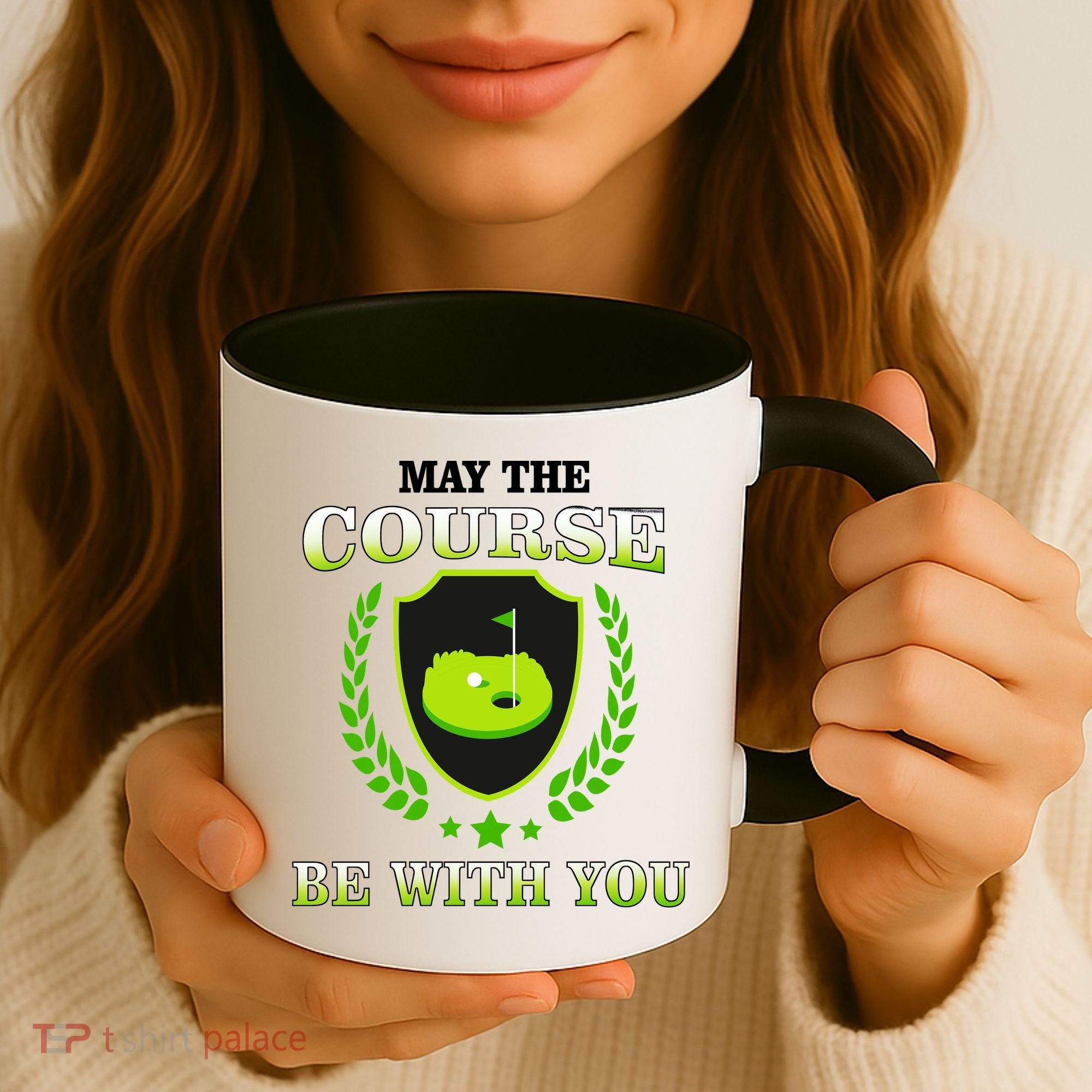 May The Course Be With You Golfing Coffee Mug