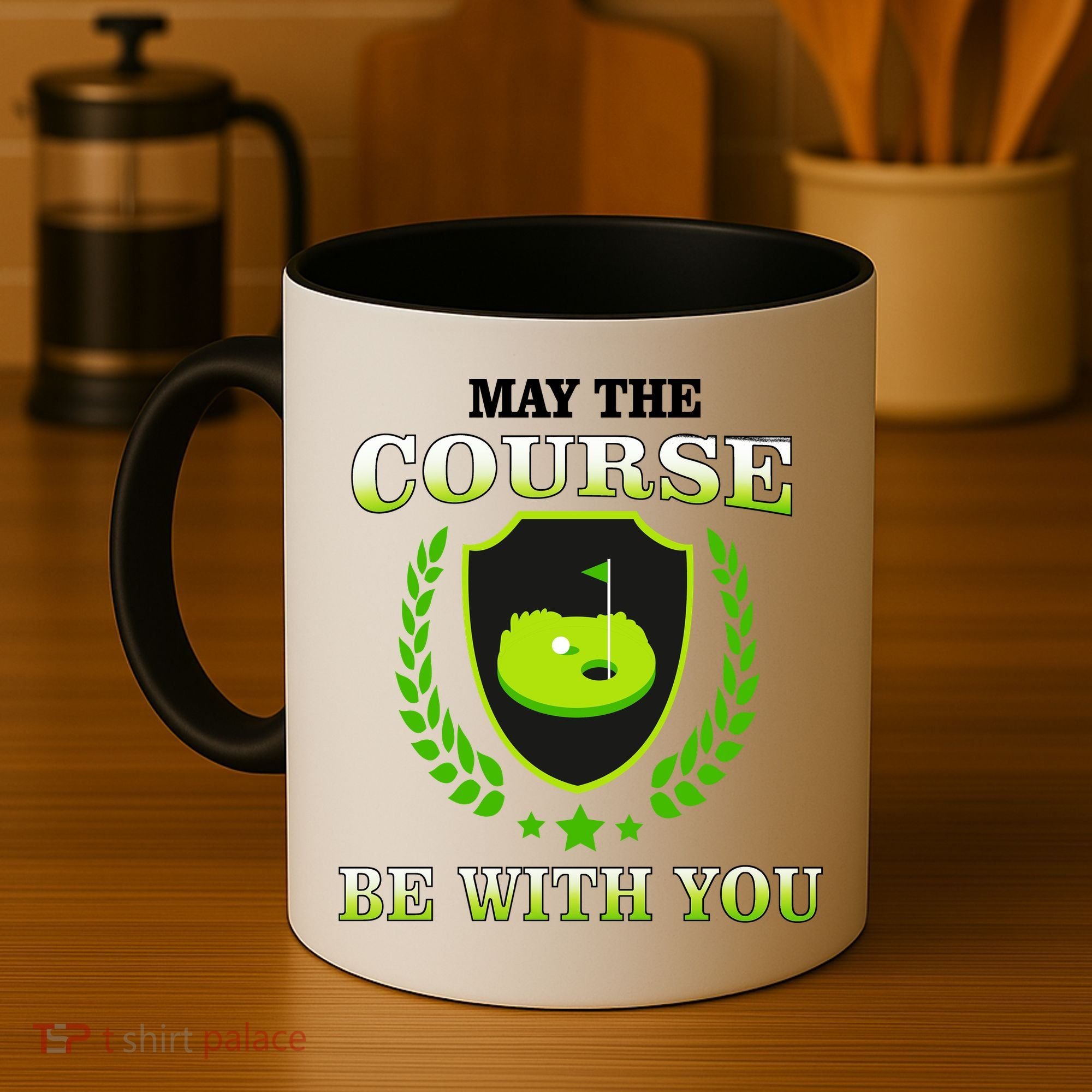 May The Course Be With You Golfing Coffee Mug