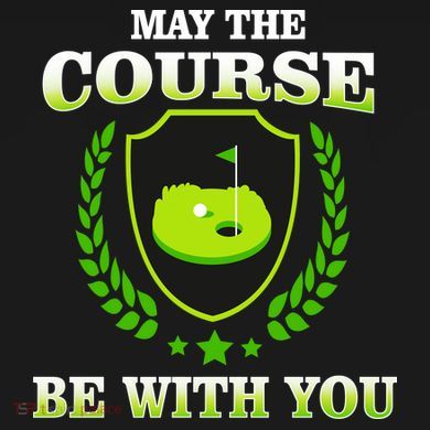 May The Course Be With You Golfing Tote Bag