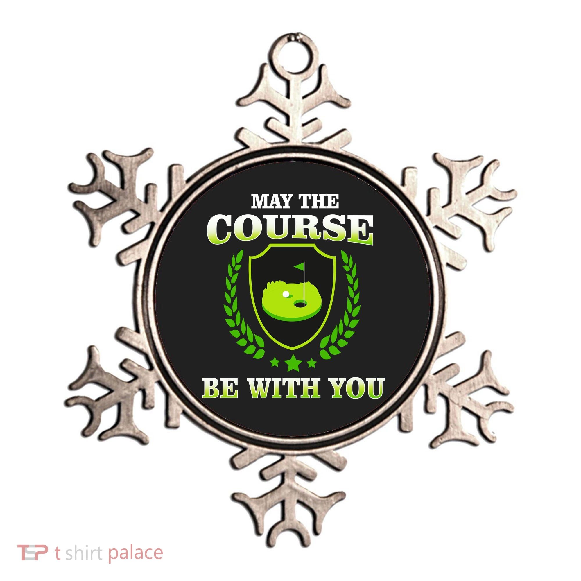 May The Course Be With You Golfing Ornament