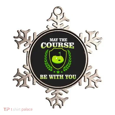 May The Course Be With You Golfing Ornament