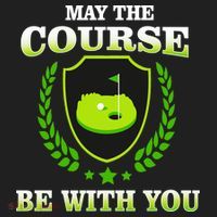 May The Course Be With You Golfing Golf Towel thumb 3