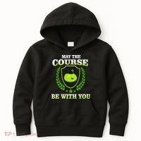 May The Course Be With You Golfing Kids Hoodie thumb 0
