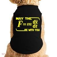 May The (F=mdv/dt) Be With You Physics Doggie Tank thumb 0