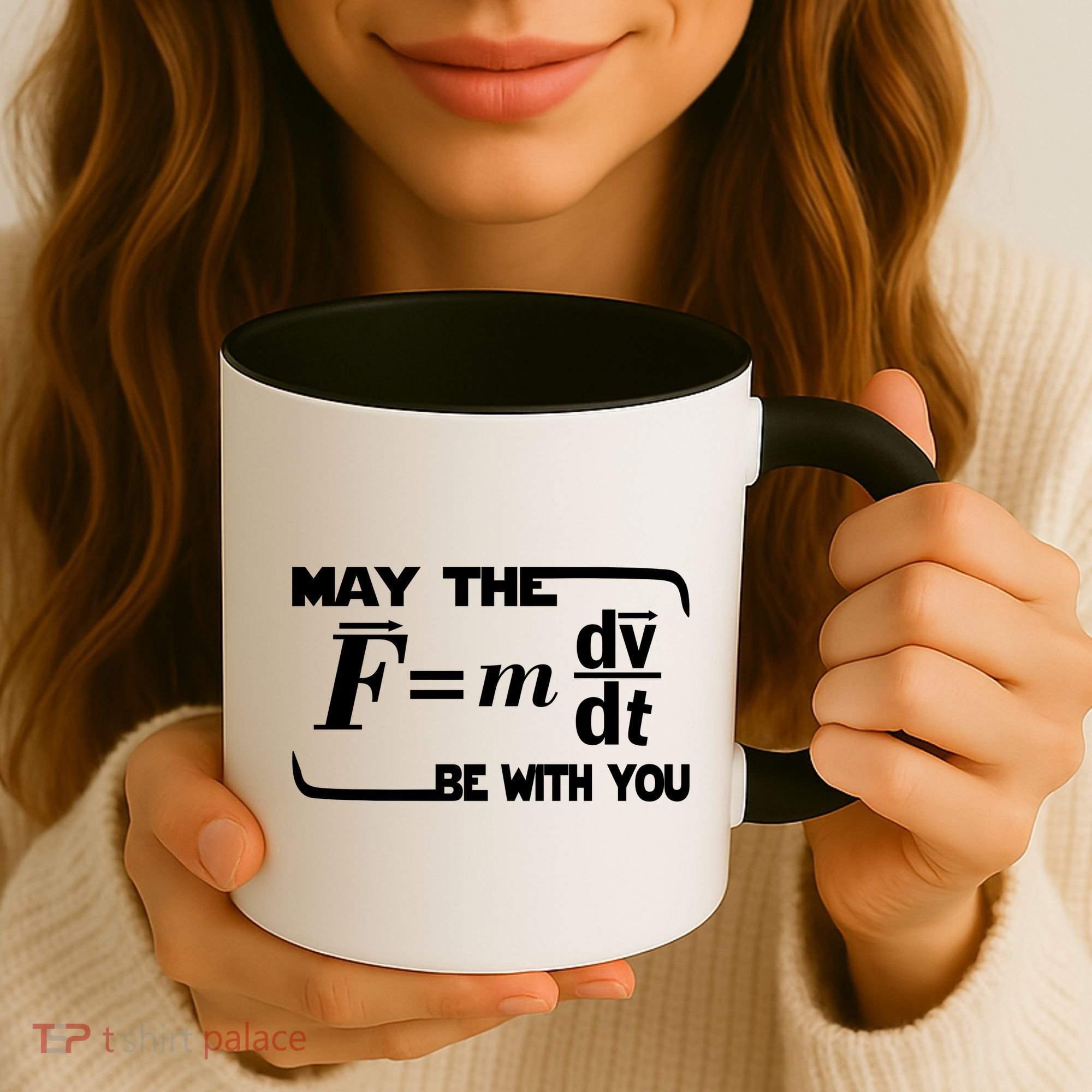May The (F=mdv/dt) Be With You Physics Coffee Mug