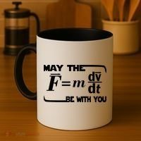 May The (F=mdv/dt) Be With You Physics Coffee Mug thumb 4