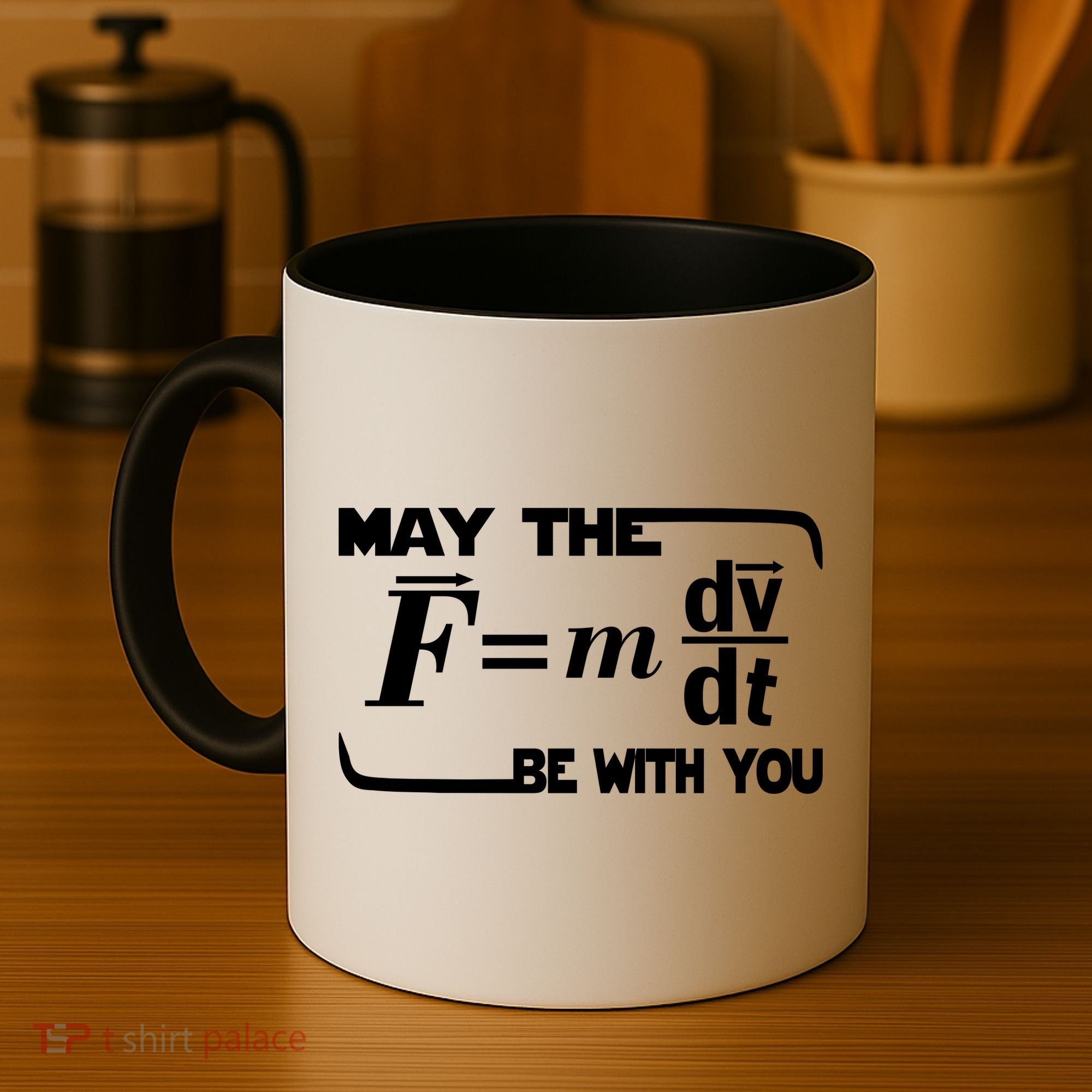 May The (F=mdv/dt) Be With You Physics Coffee Mug