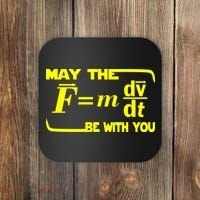 May The (F=mdv/dt) Be With You Physics Coaster thumb 0