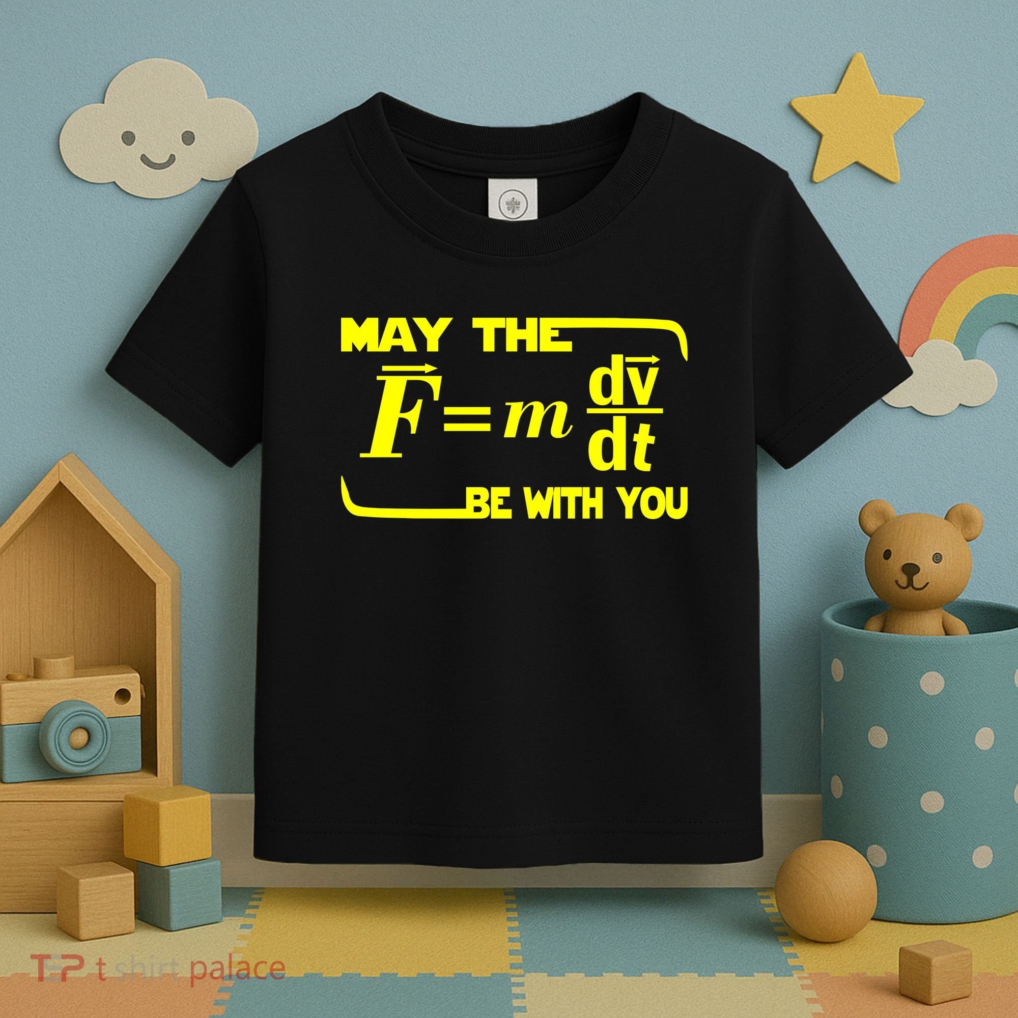 May The (F=mdv/dt) Be With You Physics Toddler T-Shirt