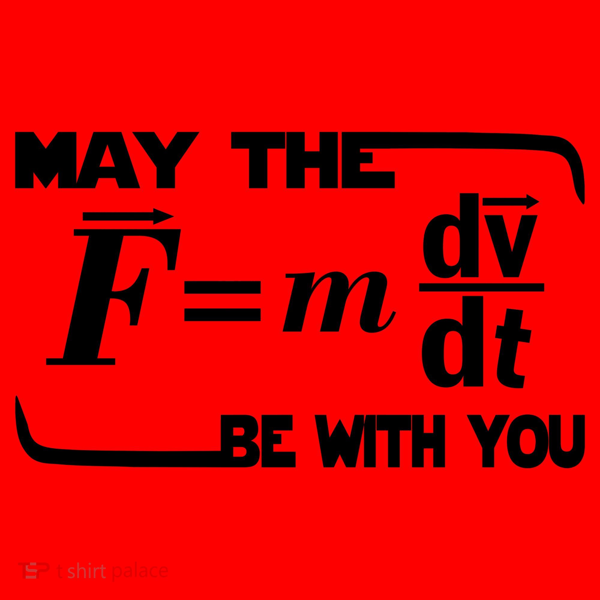 May The (F=mdv/dt) Be With You Physics Santa Hat