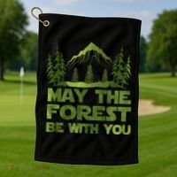 May The Forest Be With You Golf Towel thumb 1