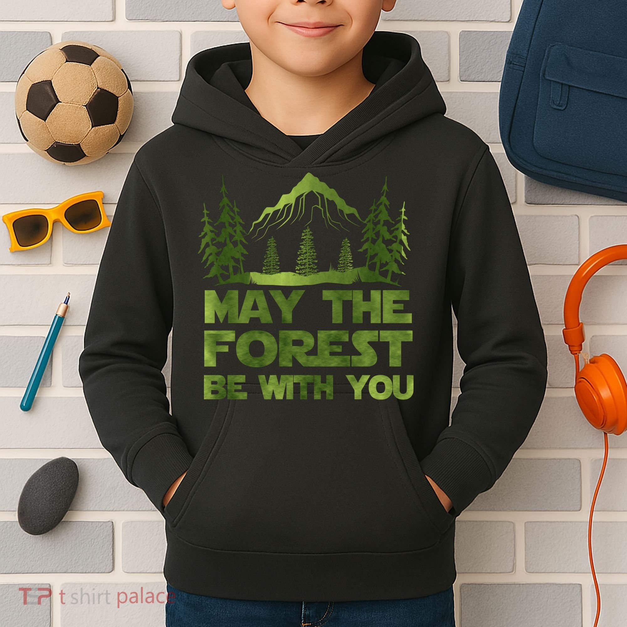 May The Forest Be With You Kids Hoodie