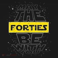 May The Forties Be With You Funny Birthday Apron thumb 3