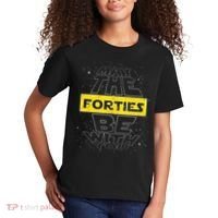 May The Forties Be With You Funny Birthday Kids T-Shirt thumb 2