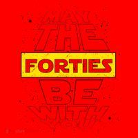 May The Forties Be With You Funny Birthday Santa Hat thumb 1