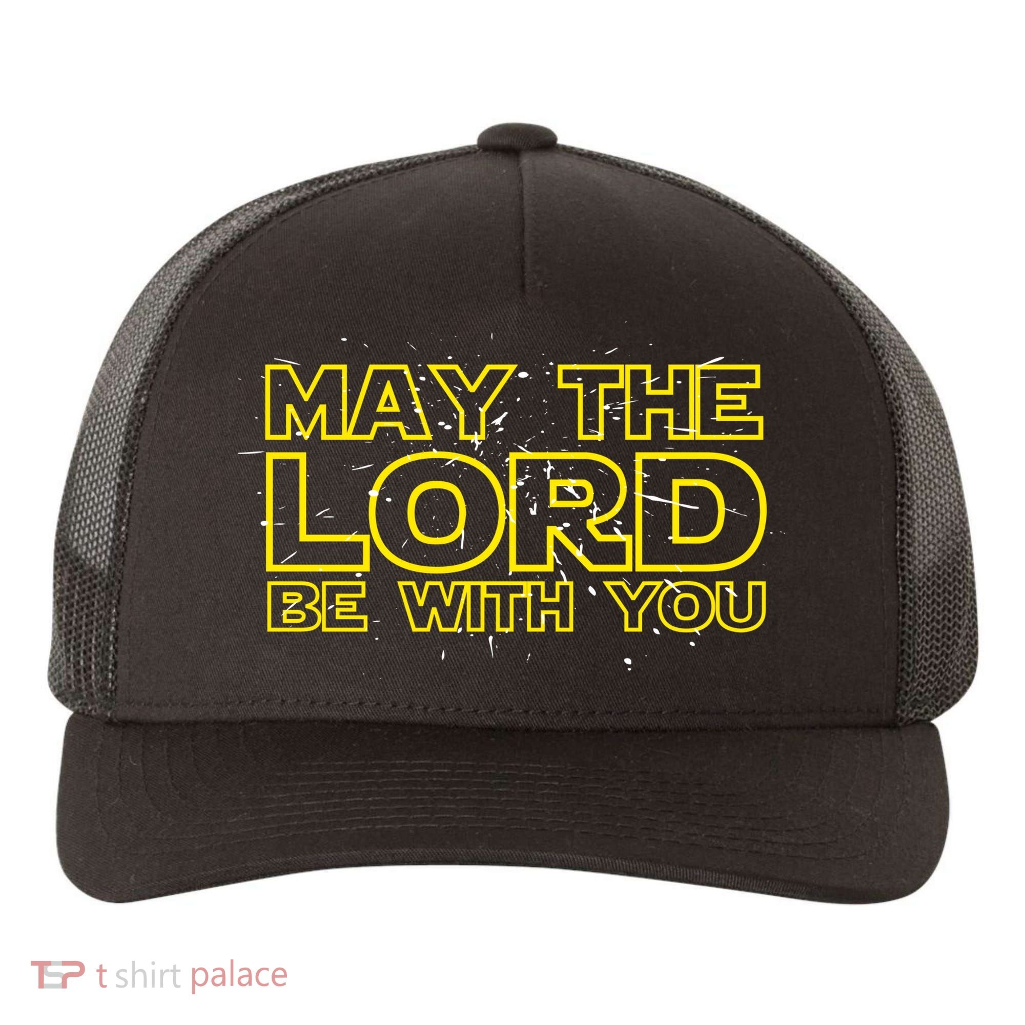 May The Lord Be With You Yupoong Adult 5-Panel Trucker Hat