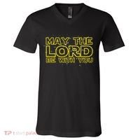 May The Lord Be With You V-Neck T-Shirt thumb 0