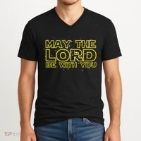 May The Lord Be With You V-Neck T-Shirt thumb 2