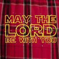 May The Lord Be With You Women's Flannel Plaid Pajama Pants thumb 2
