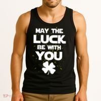 May The Luck Be With You Irish Parody Tank Top thumb 3