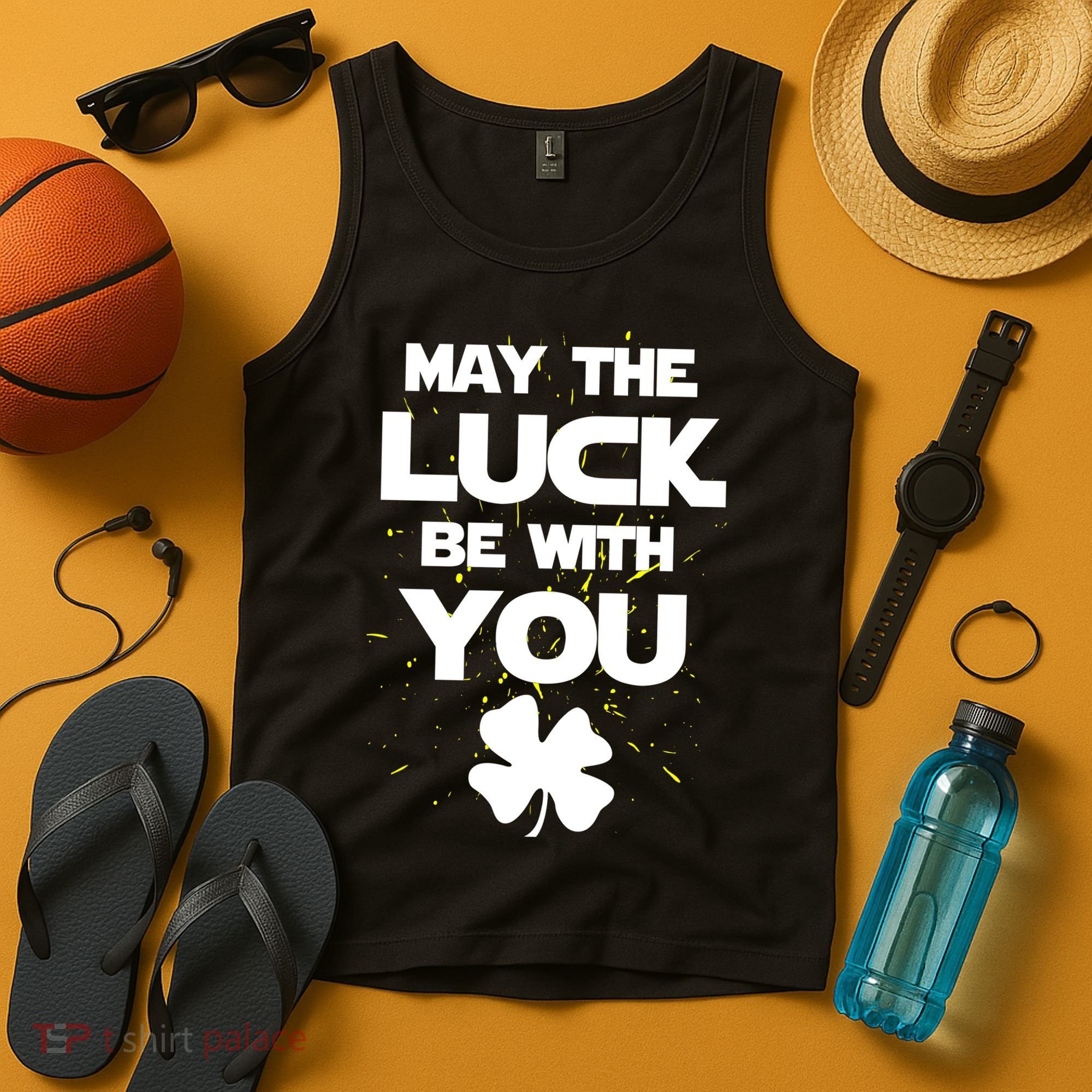 May The Luck Be With You Irish Parody Tank Top