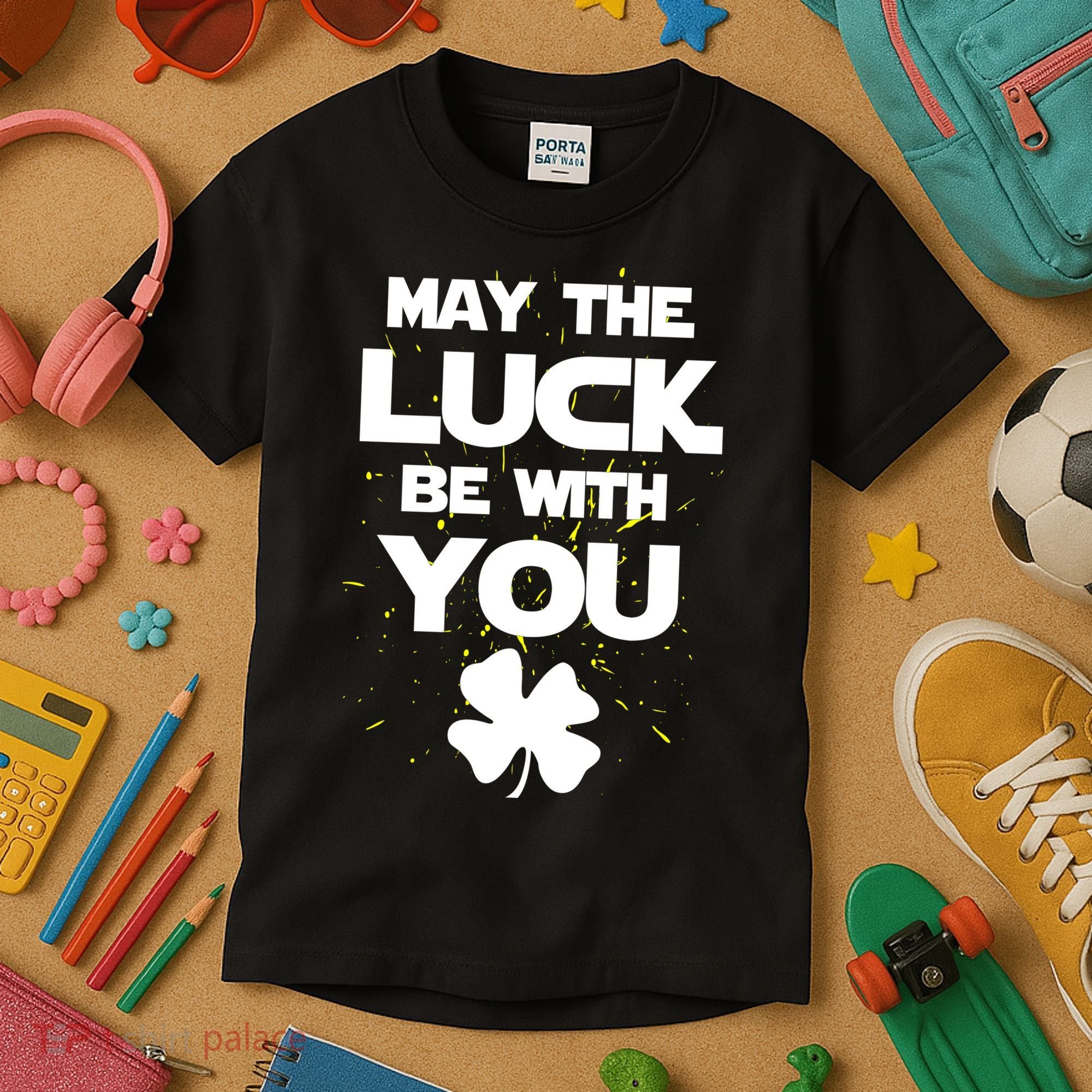 May The Luck Be With You Irish Parody Kids T-Shirt