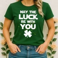 May The Luck Be With You Irish Parody Women's T-Shirt thumb 2