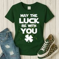 May The Luck Be With You Irish Parody Women's T-Shirt thumb 3