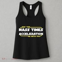 May The Mass Times Acceleration Be With You Women's Tank Top thumb 3
