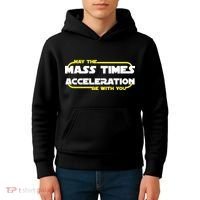 May The Mass Times Acceleration Be With You Kids Hoodie thumb 4